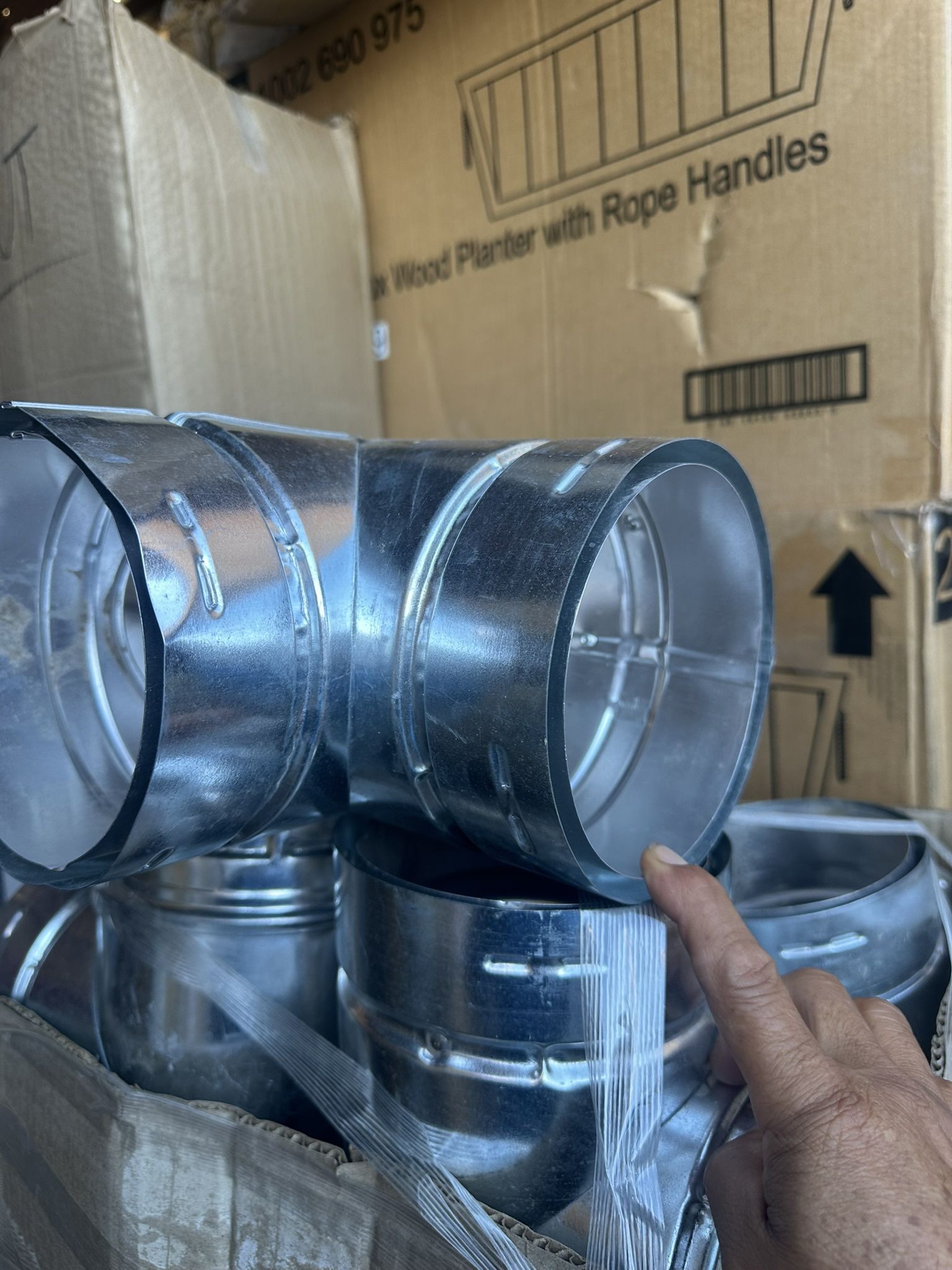 Hi everyone 6 pack 5BVT M & G DuraVent Type B Gas Vent Pipe Standard Tee 5