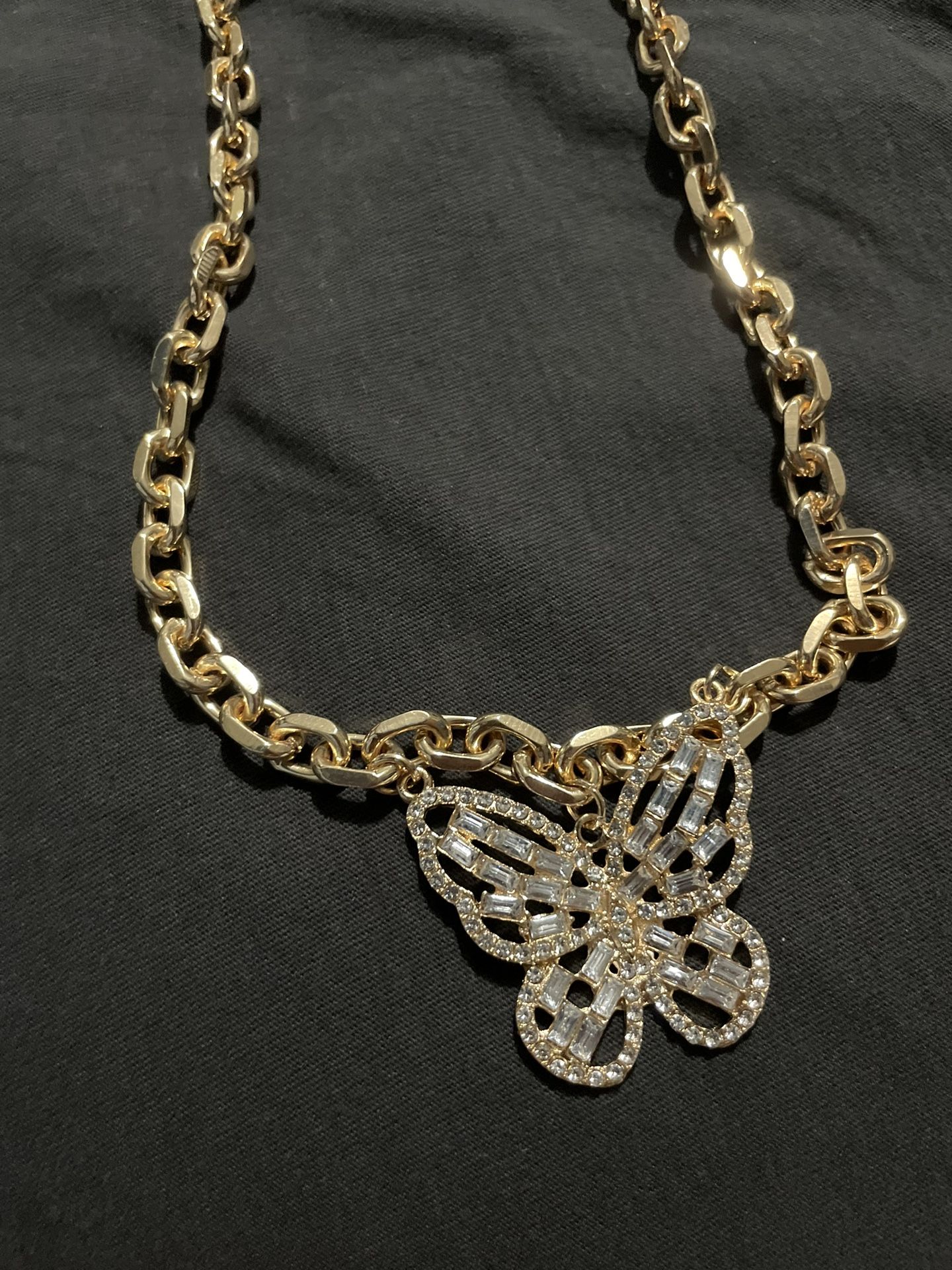Butterfly Gold Necklace $13