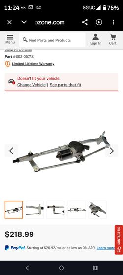 2016 Chevy Silverado windshield wiper system for sale