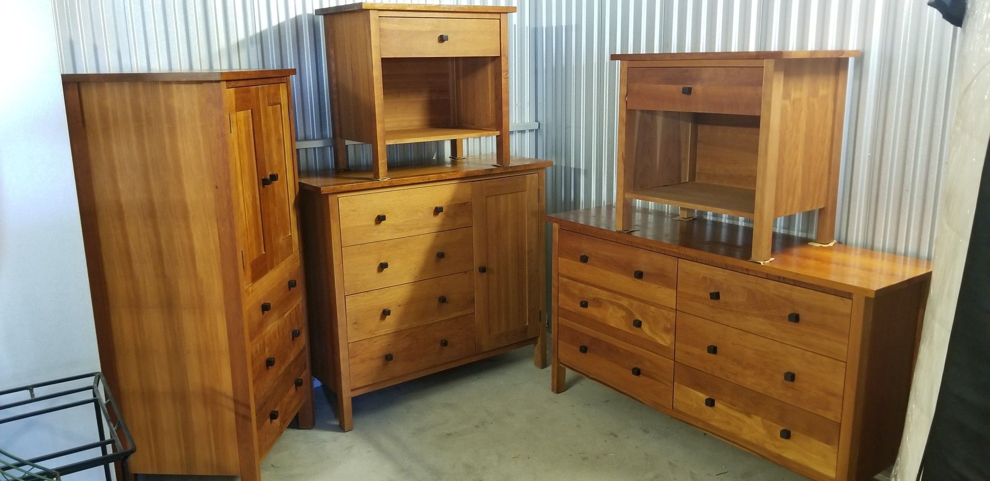 Room & Board Sherwood 5 Pc Bedroom Set - Dresser, Chest, Armoire