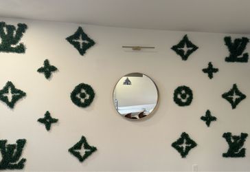 Custom LV greenery wall decor