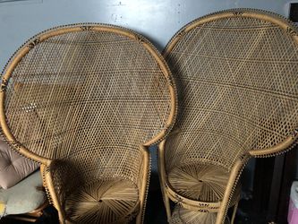 Vintage Wicker chair set