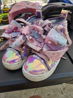 Toddler Sneakers Pearls Purple