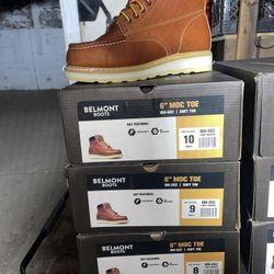 Belmont Moc Toe Soft Toe Work Boots 
