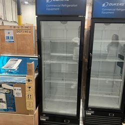 Single Glass Door Cooler Refrigerator 