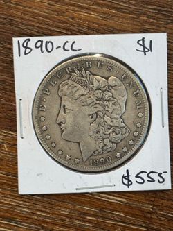 1890-CC Morgan Silver Dollar Carson City Better Date Raw Coin