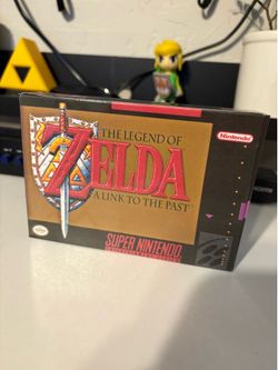 The Legend of Zelda: A Link to the Past (SNES) + Dust Cover & Custom Display Box