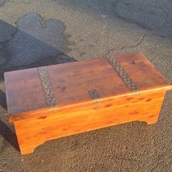 Antique Wood Trunk