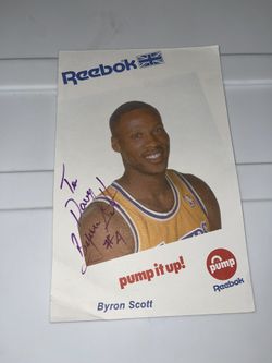 Byron Scott Vintage Signature Autograph