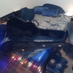 All Black Lock Guitar Case Brand New 