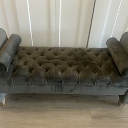 grey mini couch
