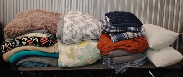 Assorted Blankets and Pillows