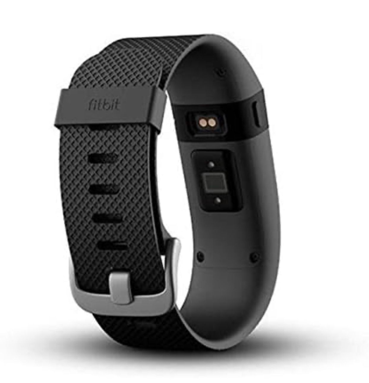 Fitbit charge hr wireless activity wristband black large sale