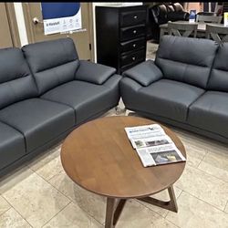 Black Friday sale now. Valencia black sofa and loveseat set only $799. Easy finance option. Same day delivery.