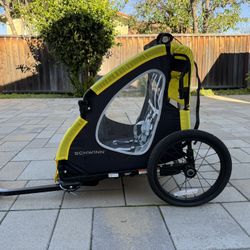 Schwinn 80lb Toddlers Kids Bike Trailer Prescott Yellow/Black Reflective Harness
