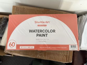 Brand New Shuttle Art  WaterColor Paint - 12 Color X 60 Pack