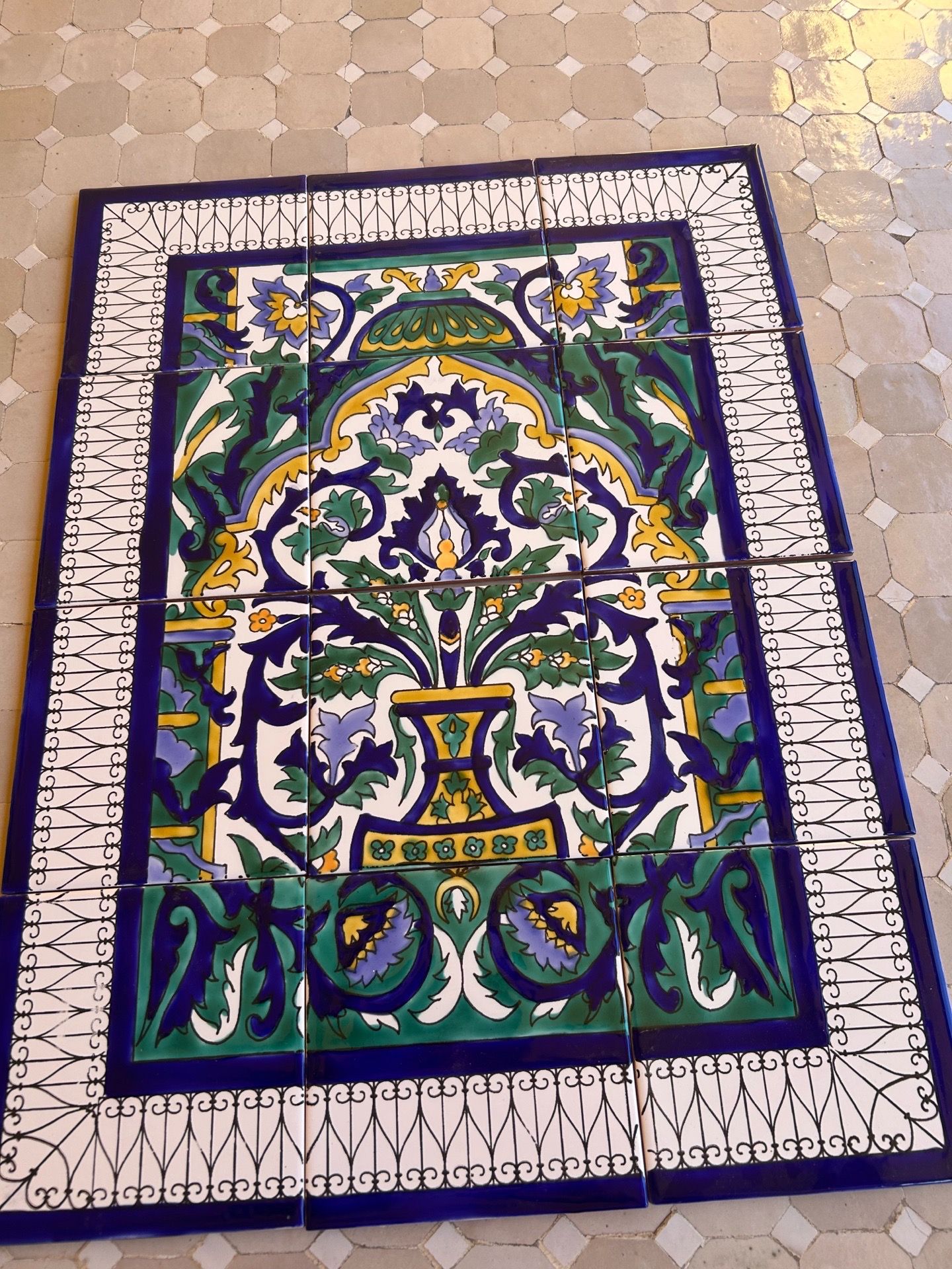 Beautiful tile mural