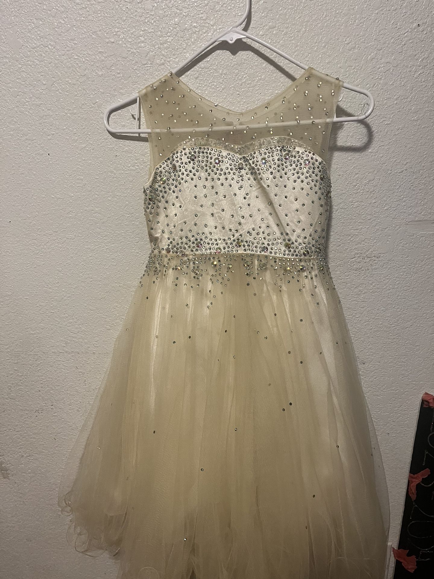 Girl Dress Champagne Color