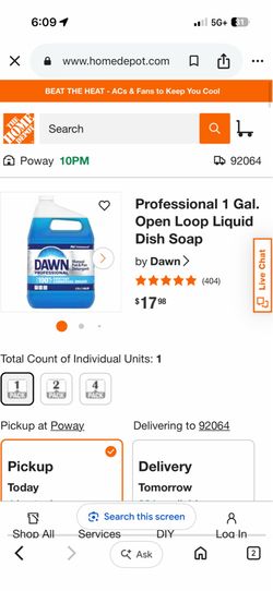 Profesional Dawn soap