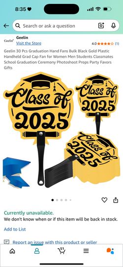 Graduation Hand Fans