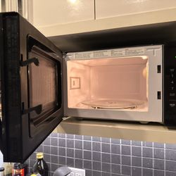 Black Microwave with Alexa