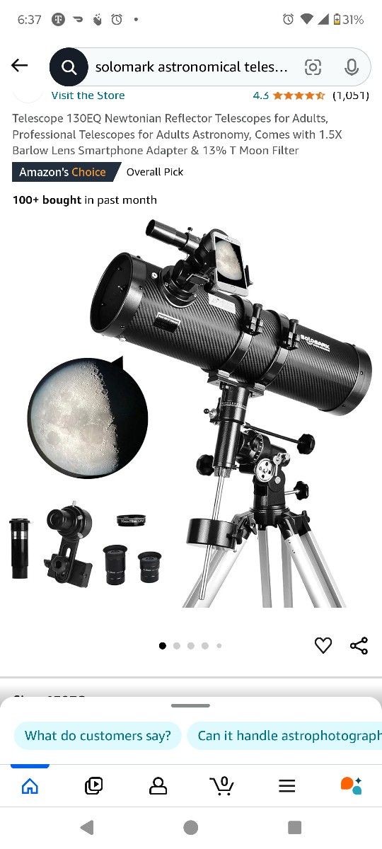 Solomark Astronomical Telescope