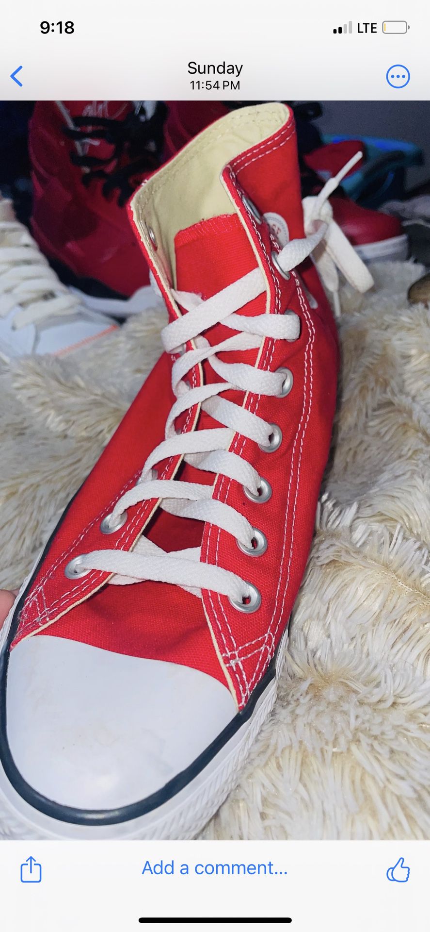 Red Chuck Taylor’s 