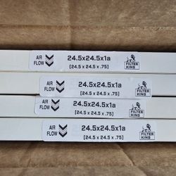 Filter King AC Filters - 4 Pack - 24.5x24.5x1