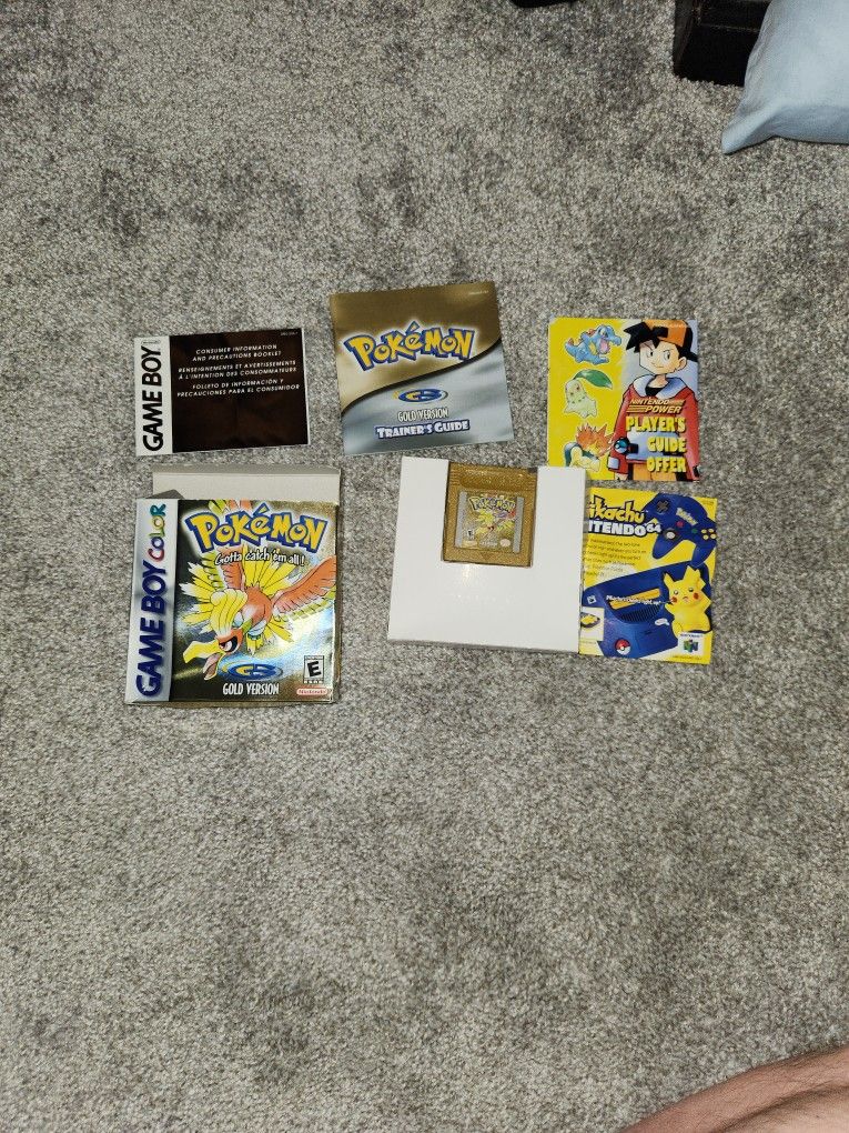 Nintendo Pokemon Gold For Game Boy Color