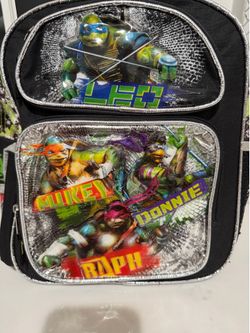 Ninja turtles backpack 12”