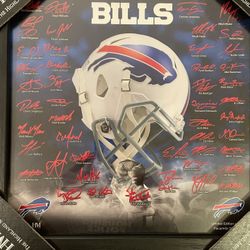 OFFICIAL LICENSED NFL 2019 SIGNATURE HELMET FRAME -BILLS 