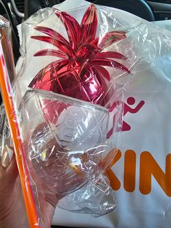 Dunkin Donuts Pineapple cup