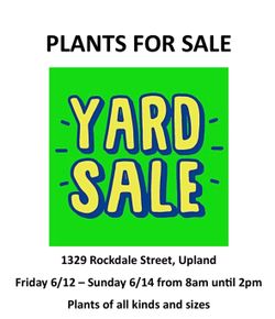 PLANTS YARD SALE