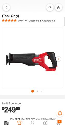 Milwaukee M18 Fuel Sawzall