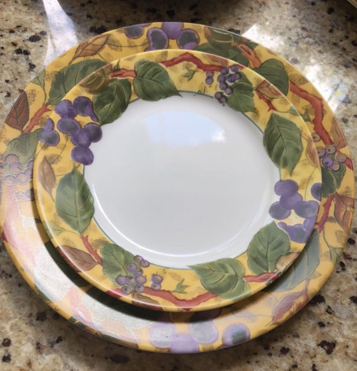 Corningware / Corelle Tuscan Vine / Grapevine Plates Dishes Bowls