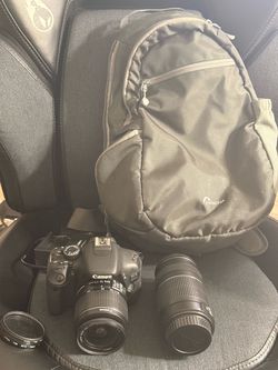 Canon EOS 600D with lens , bag , charger, hoya lens