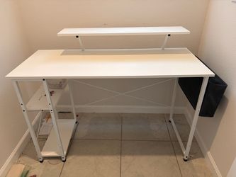 White desk