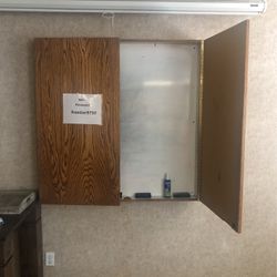 Dry Erase Board Cupboard