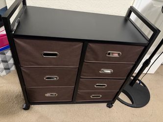 7-Drawer Fabric Storage Dresser on Wheels