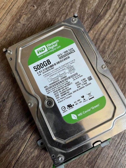 500gb Western Digital HDD