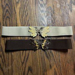 Butterfly Belts - Set of 2 (Size Medium)