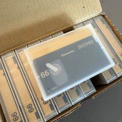 Box Of 10 - Panasonic DCVPRO Digital Video Cassette Tapes - AJ-P66MP