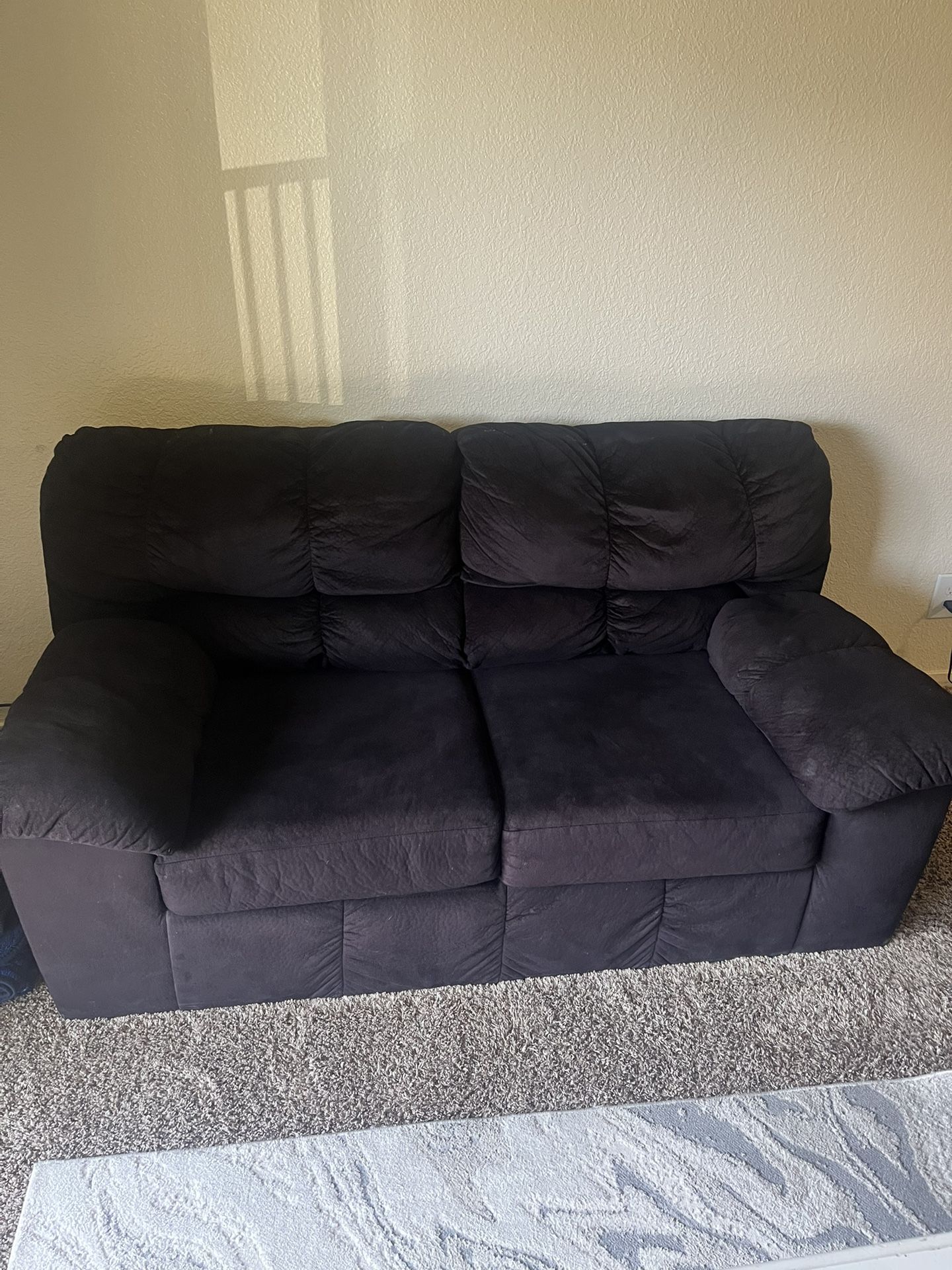 Set Of Black Couches