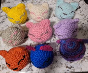 Hand Crocheted Cat Stress Balls.   $3 Each.