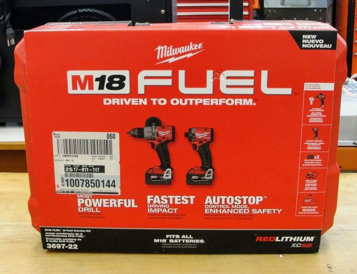 MILWAUKEE 3697-22 M18 FUEL 2-PIECE TOOL COMBO