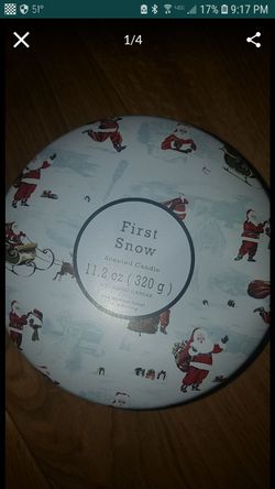 Brand new never burned first snow candle