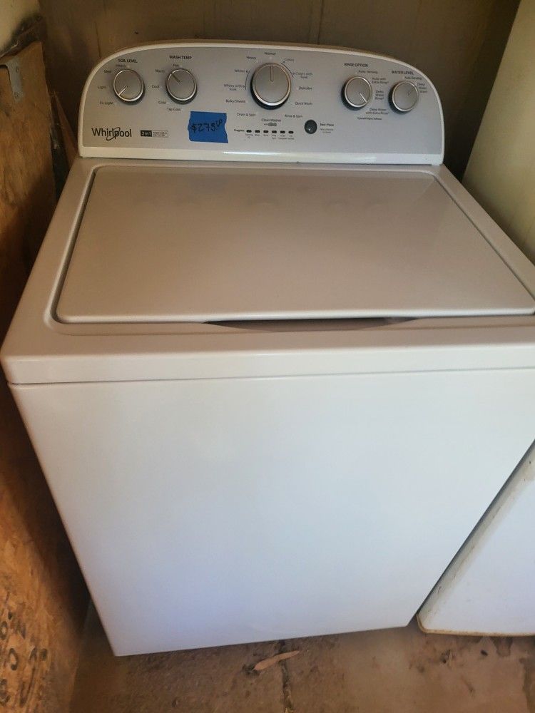 Washer Whirlpool Whit Warranty Removal Agitator Large Capacity $250 Have More Washer To Choose From 