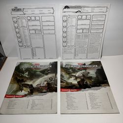 2014 Dungeons & Dragons Starter Set adventure book + rulebook + character sheets