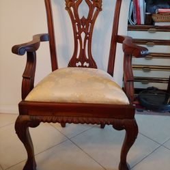 Vintage Chippendale Mahogany Chair