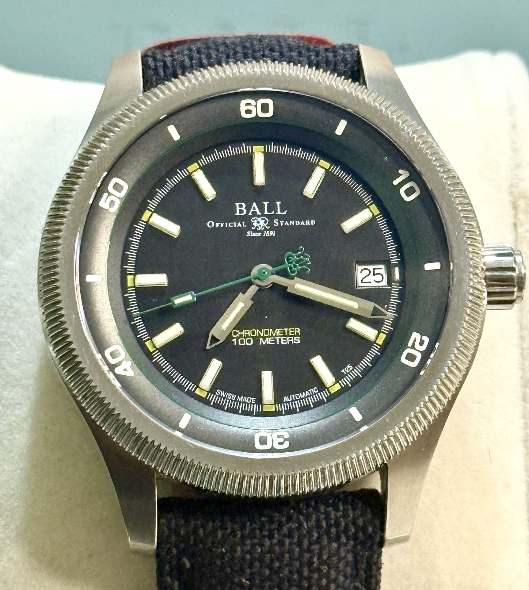 Ball Engineering II Magneto Shutter Designer Date Classic Mens Watch. Reloj